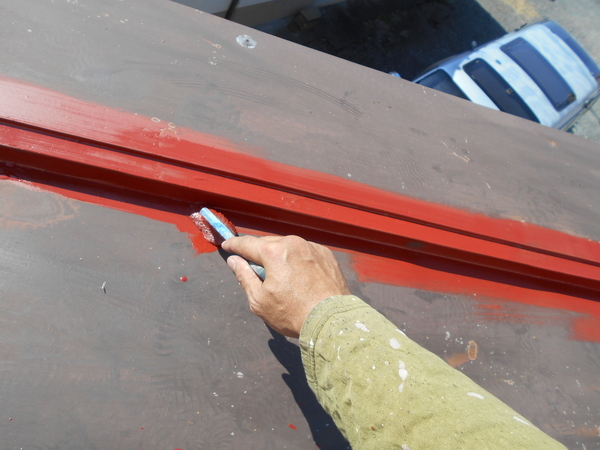 熊本市西区住宅　瓦棒屋根塗装工事　