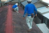 熊本市中央区　コロニアル（スレート）屋根、既存塗膜剥離後塗装