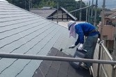 熊本市北区住宅　屋根老朽化対策塗装工事（厚膜下塗り材使用）