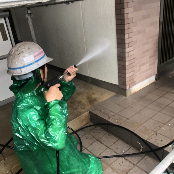 熊本県山鹿市鹿央町住宅塗装・塗装前高圧洗浄工事