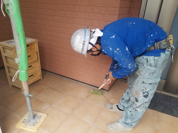 熊本県合志市幾久富住宅塗装・清掃、格子等取付け完了