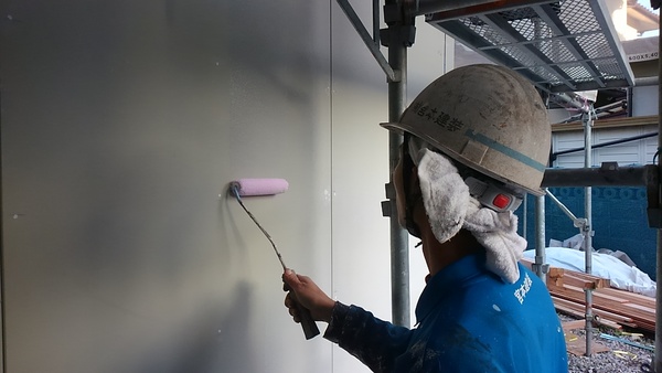 熊本市中央区国府新築住宅・外壁塗装工事（水性シーラー材）