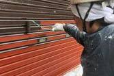 熊本県山鹿市鹿央町の住宅シャッターボックス作成後塗装工事