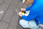 熊本県合志市須屋屋根塗装　地震被害平板スレート屋根補修専用 浸透型補修剤にて工事完了