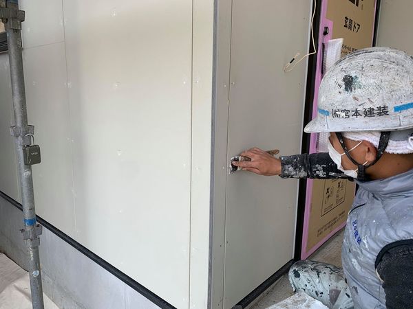 熊本市植木新築住宅外壁塗装工事・下地処理