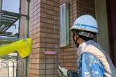 熊本市南区田井島　住宅　外壁フッ素クリヤーにて仕上げました。