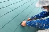 熊本市北区梶尾町の屋根雨漏り補修後ヤネフレッシュ塗装（屋根塗装）工事