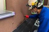 熊本県熊本市北区梶尾町の熊本地震被災外壁改修工事　続けて外壁塗装