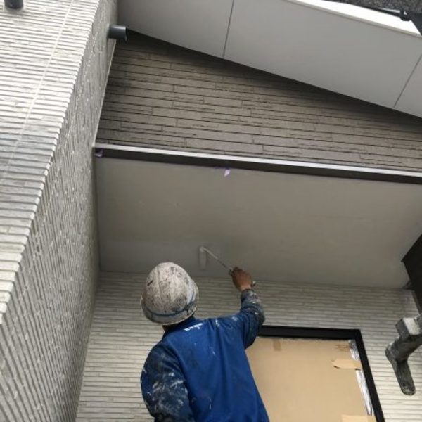 熊本市東区･新築住宅軒天井塗装工事