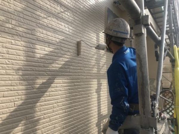 熊本県長洲町･住宅塗装（外壁上塗り完了！）