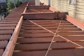 熊本県天草市コープ折板屋根塗装工事‐宮本建装塗装部‐の施工前画像