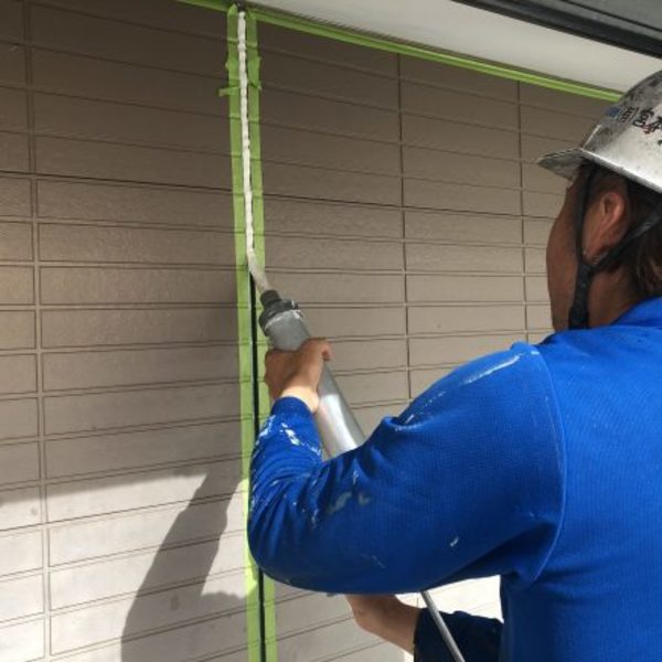 熊本市東区住宅塗装 外壁シーリング工事完了！