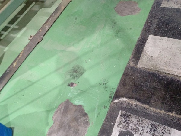 床・土間塗装　工場内部補修　熊本県八代市