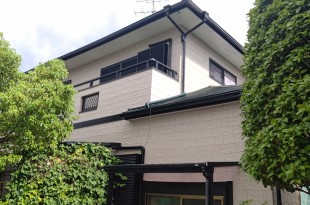 外壁塗装　コーキング込み　熊本市西区島崎の施工後画像
