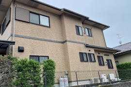 外壁塗装　熊本県上益城郡御船町　フッ素クリヤー仕上げの施工前画像