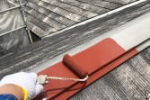 屋根塗装　熊本市東区長嶺東　シリコン黒色仕上げ
