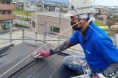 コロニアル屋根塗装　熊本県宇土市松原町　水性シリコン仕上げ