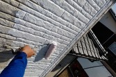 テラス雨漏れ　浸水止め　及び塗装　熊本県外壁