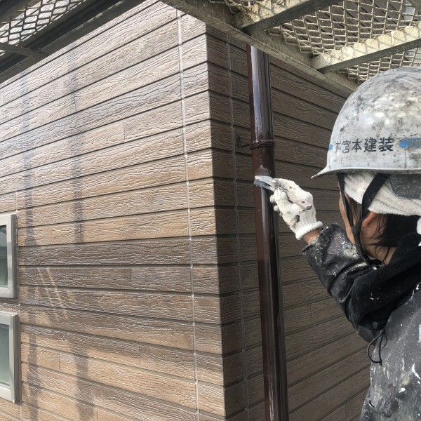 樋塗装　熊本県合志市　塗装工事完了！！