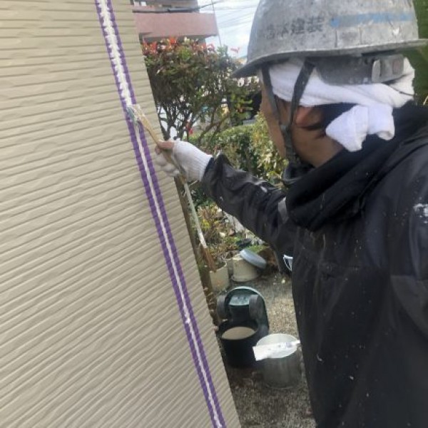 外壁、屋根塗装　熊本県宇土市　シーリング工事完了！