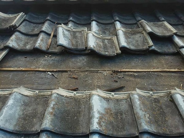 瓦屋根・破風板雨漏り修繕　熊本県宇城市不知火町　浸水防止策