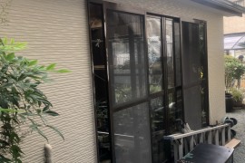 倉庫外壁塗装　熊本県宇土市　倉庫外壁も塗替えました！！の施工前画像