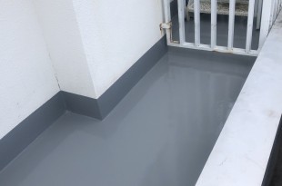 屋上防水　熊本県玉名市　ウレタン防水工事の施工後画像