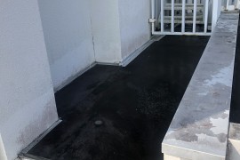屋上防水　熊本県玉名市　ウレタン防水工事の施工前画像