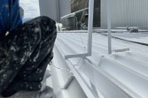 折半屋根塗装　熊本県八代市　弱溶剤２液型シリコンシルバー仕上げ
