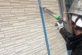 外壁塗装　熊本市北区　弱溶剤２液型フッ素クリヤー仕上げ