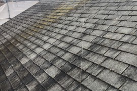 屋根塗装　超耐久水性アクリルシリコン樹脂塗料　熊本市東区　屋根板金込みの施工前画像