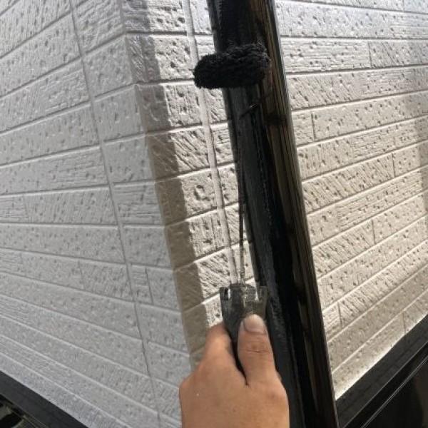 付帯部塗装　熊本市東区　上塗り２回目　/　屋上防水　熊本市中央区　下地処理