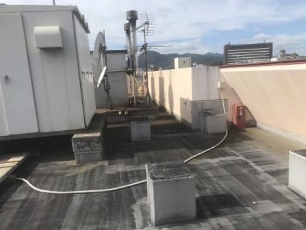 屋上防水　熊本市中央区　現場調査