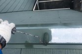 屋根塗装　熊本県合志市　屋根水性ルーフシリコン、屋根板金コスモマイルドシリコン仕上げ