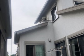 外壁塗装　熊本県合志市　外壁セラミックシリコン仕上げ（シーリング打替え込）の施工前画像