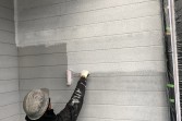 外壁塗装　熊本市東区月出　セラミックシリコン１色塗り