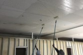 熊本県宇城市店舗天井（ジプトン）塗装工事　ビニデラックス仕上げ3回塗り