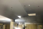熊本県宇城市店舗天井（ジプトン）塗装工事　ビニデラックス仕上げ3回塗り