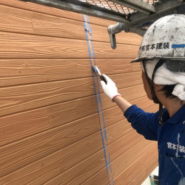 外壁塗装　熊本県合志市　シーリング工事完了！！