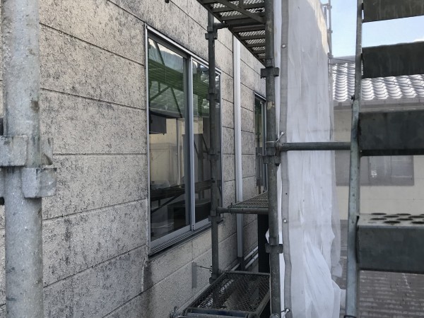 外壁塗装　熊本県宇土市　店舗外壁コスモシリコン仕上げ